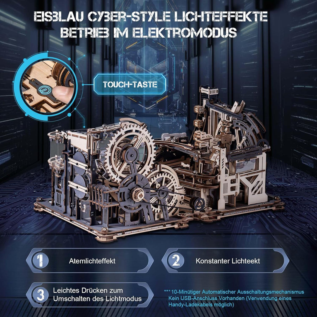 Robotime Marble Night City – 3D-Kugelbahn-Set aus Holz 